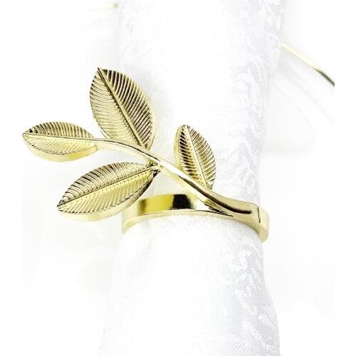 Creative Leaf Napkin Button Simple Napkin Holder European and American Home Decoration Meal Button