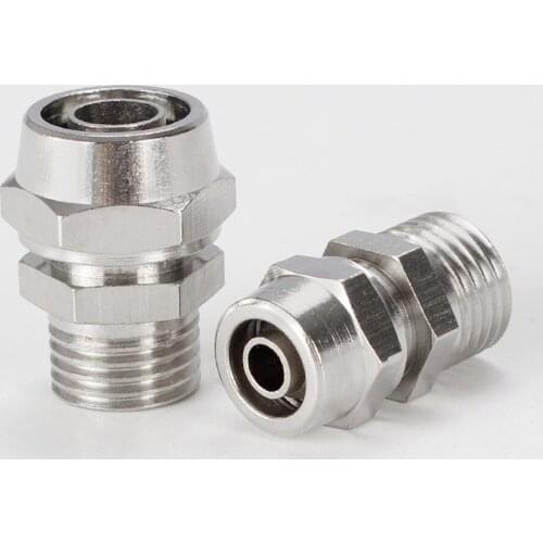 Twist Fit 4/6/8/10/12/14/16mm OD Hose x M5 1/8" 1/4" 3/8" 1/2" BSP Male Pneumatic Quick Screw Air Fitting