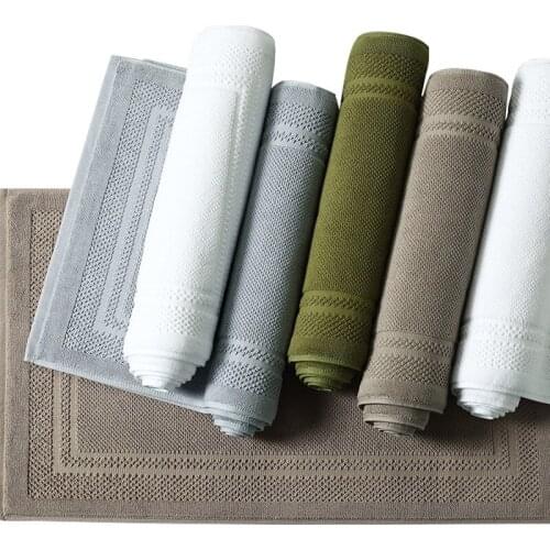 1pcs Comfortable Doormat Thicken Soft Cotton Rug Anti-slip Modern Home Hotel Bathroom Kitchen Door Mat 75x45cm Floor Carpet