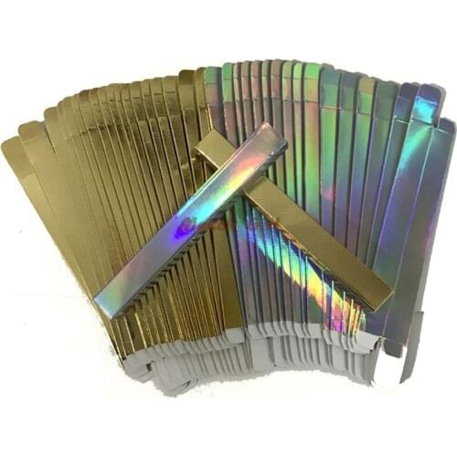 100pcs- L*W*H. 1.5*1.5*14cm Silver Eyeliner Packaging Paper Box Gold Lipstick Pen Package box