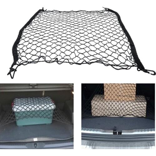 2 Size Car Boot Trunk Net Mesh Elastic Nylon Rear Back Cargo Trunk Storage Organizer Luggage Net Holder Car Accessories