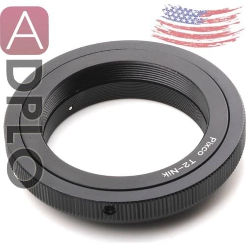 Pixco lens adapter works for T-2 T2 mount lens to Nikon AI mount camera D90 D300S D5100 D5200 D5300 D7000 D7100