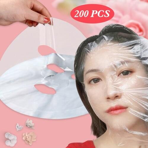 100 Carat Skin Care Antiseptic Ultra-thin Plastic Cling Film Mask Paper Disposable Transparent Film To Reduce Evaporation