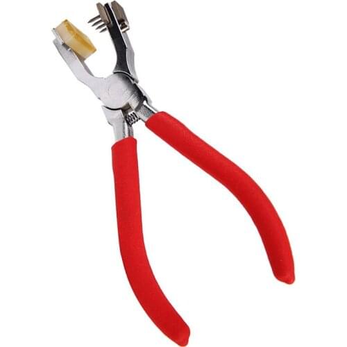 Nonvor Silent DIY Leather Craft Tools Hole Punches Rhombus Point Pliers Stitching Tool DIY 2+4 Tooth Rhombus Point Pliers
