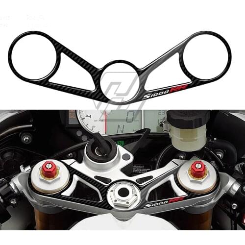 For BMW S1000RR 2010-2011 3D Carbon-look Upper Triple Yoke Defender