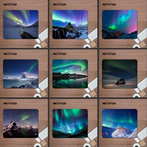 Mairuige Northern lights mouse pad 220X180mm computer big sale cheapest rubber desk keyboard