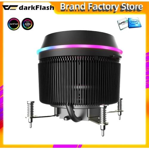 Darkflash CPU Cooler ARGB AURA SYNC 3pin5V TDP 280W PWM 4pin LED RGB Fan Radiator Cooler Cooling LGA intel 1151/1155/AM4 AMD