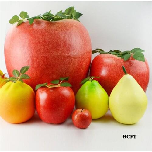 Store shop decoration big watermelon pomelo pomegranate lemon apple peach pear Artificial Simulation fake fruit model