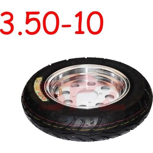 Modified wheels and tires 10 inch aluminum wheels with 3.5-10 tubeless tire wheels suitable for electric scooter tires + wheels