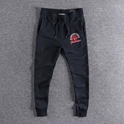 2019 new arrival Four Seasons Mens Casual Pants and trouser with American Style Embroidery high quality fashion wear on sale