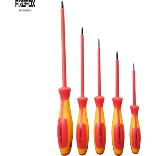 FREFOX 5 piece screwdriver set Magnetic VDE Insulation set insulated bit set