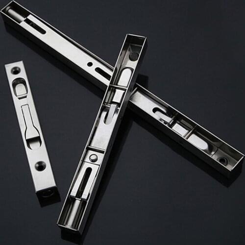 New 6/8/12inch Door Bolts Stainless SteelSecurity Bolt Guard Flush Latch Slide Bolt Lock Door Hardware Home Tool