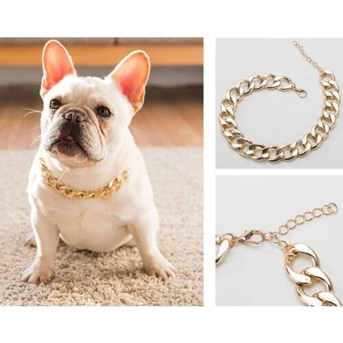 Pet Necklace Jewelry Teddy Pug Law Fighting Dog Bully Chain Dog Collar Pet Jewelry Decoration Pet Accessories