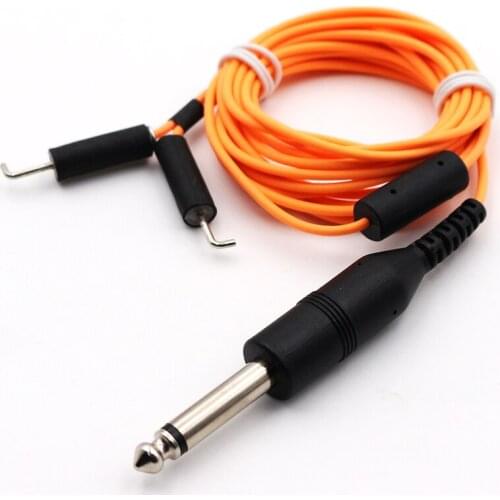 RCA Flexible and Heavy Duty Silicone Tattoo Clip Cord Coil Rotary Machine Tool Kit Angled Straight Tube Power Supply Wire