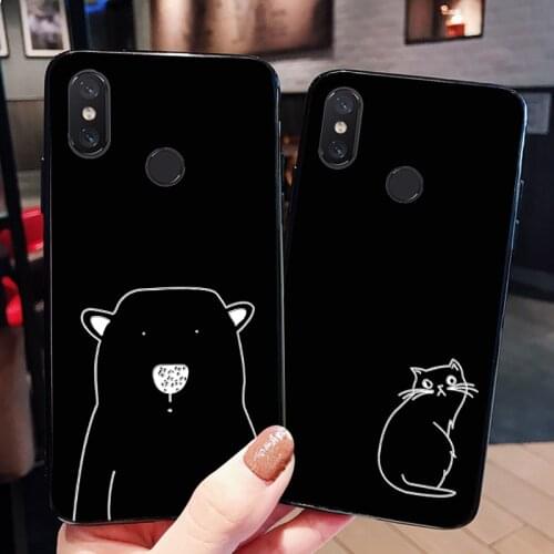 Silicone Printed Animal Cases For Xiaomi Black Shark Funny Cat Dog Bag Back Cover For Xiaomi Black Shark Helo