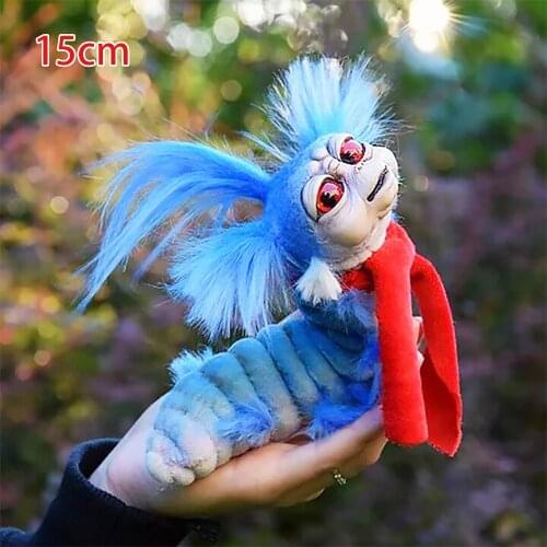 A Unique Handmade Artist Doll Labyrinth Worm Plush Toy Worm From Labyrinth Funny Gifts for Friends home decor home accessories