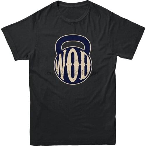 WOD Kettlebell Fitness Life Lifting Weights Workout Gym Healthy Mens T-shirt For Youth Middle-age The Old