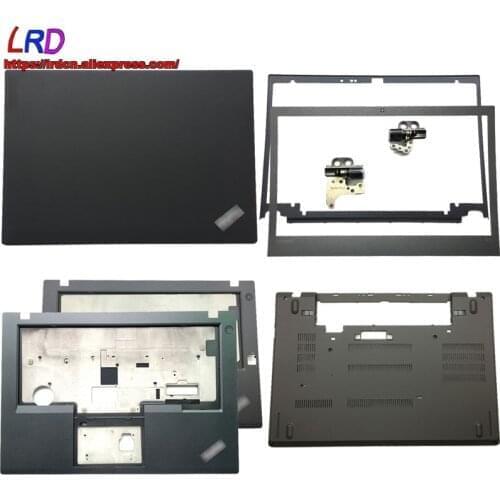 LCD Rear Cover Screen Front Frame Bezel Palmrest Upper Case Base Bottom Lower and Hinge for Lenovo Thinkpad T480 A485 Laptop
