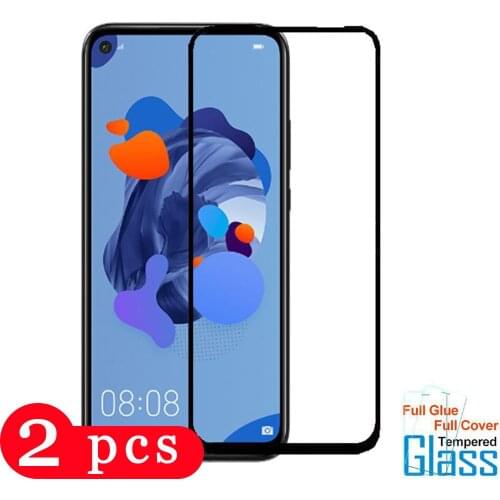 2Pcs tempered glass for huawei nova 5 5i pro 5Z 5T phone screen protector nova 3 3i 3e 4 4e on glass smartphone protective film