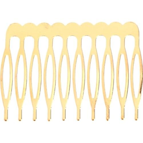 Woman Hair Accessories Bride Crown Comb Wedding Alloy Jewelry Golden Silver Bridal Pin 5 10