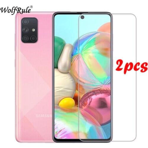 2PCS For Samsung A71 Glass For Samsung Galaxy A71 Tempered Glass Hardness Screen Protector Protective Glass For Samsung A71 6.7"