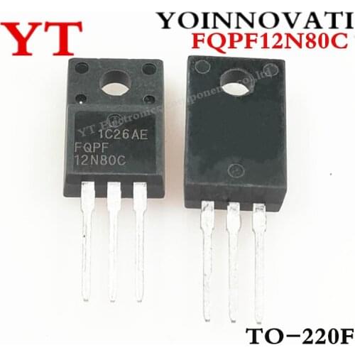 20pcs/lots FQPF12N80C FQPF12N80 12N80 TO-220F IC Best quality