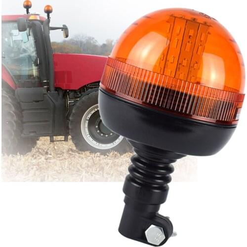 LED Emergency Warning Flash Roof Strobe Signal Rotating Amber Beacon Tractor Light for Truck Trailer 12v 24v