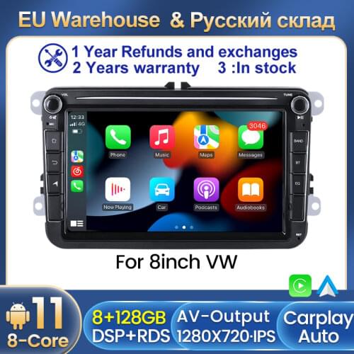 2 Din Android 8inch Car Radio Auto Multimedia Player For Skoda/Seat/Volkswagen/VW/Passat b7/POLO/GOLF 5 6 With WIFI BT Radio