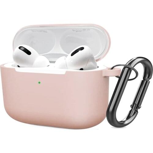 Protective Case For Airpods Pro Charging Box One-piece Silky Soft Silicone Wireless Bluetooth Earphone Case For Airpods Pro Capa