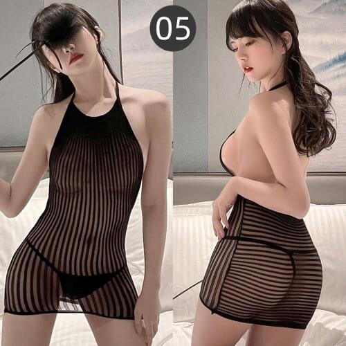 Black Nightwear Women Langerie Sexy Costumes Fishnet Bodysuits Slutty Clothes Porno Underwear Wife Erotic Transparent Lingerie