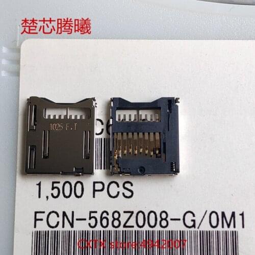 CHUXINTENGXI FCN-568Z008-G 0M1 1CCTC61504 Card Reader Connector Socket Holder Slot NEW Original TF SD SIM Card Reader