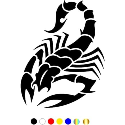 CS-480# Sticker on auto Scorpio funny car sticker and decal silver/black vinyl auto car stickers