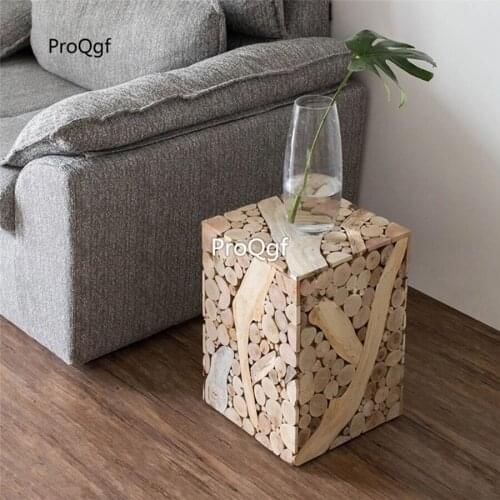 Prodgf 1 Set 32*32*43cm Solid wood Sofa Side Table
