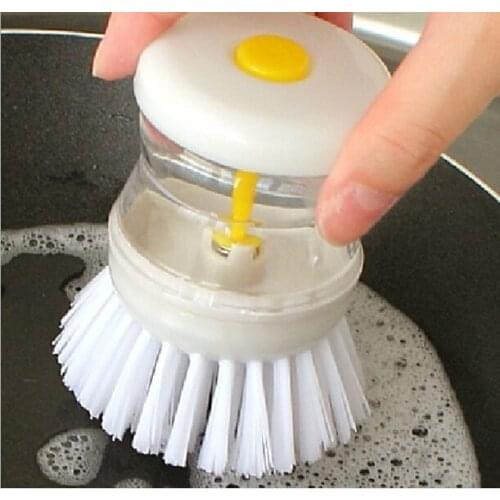 1PC colorful hydraulic pressure washing brush Kitchen Pot Pan Dish Bowl Palm Wash Tool Brush Scrubber Cleaning Cleaning OK 0164