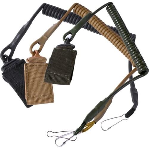 Best Selling Airsoft Tactical Single Lanyard Release Pistol Battle Sling Fast Hunting Military Spring Pistol Shooting Strap
