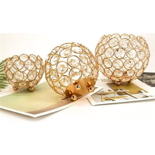 Crystal Ball Party Hollow Candle Cup Candle Holder Romantic Wedding Bar Party Home Decor Candlestick Vintage Candle Accessories