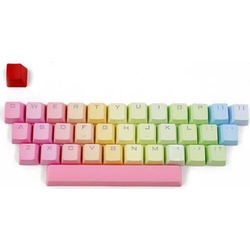 RGB PBT 35 Keys OEM Keycaps Double Shot Backlit Keycaps for Cherry Mechanical Keyboard