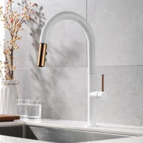 Brass smoked pull hot and cold water basin smoked pull kitchen cuisine dishes leading white rose gold black leader