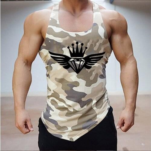 Men Bodybuilding loose cotton tank tops