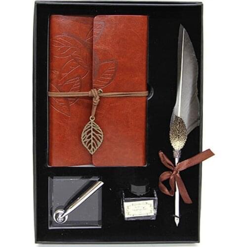 Divit Ink Pot Notebook And Hairy Pen Set Gray