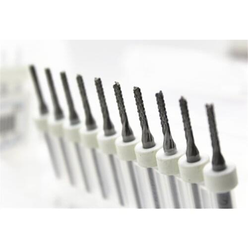 1/8" Tungsten Carbide Cutter Rotary Burr Set CNC Engraving Bit 0.6mm 0.7mm 0.8mm 0.9mm 1.0mm 1.1mm 1.2mm 1.3mm 1.4mm 1.5mm