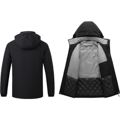 New Winter Smart Electric Heated Jacket Outdoor Warm Washable Men Heating Jackets Vest Cloth Camping Hiking Hunting Sport Jacke