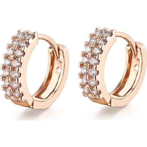 New Arrivals AAA Zircon Earrings Gold-Plated INS Exquisite Hoop Earrings Suitable For Womens Wedding Party Decoration Jewelry