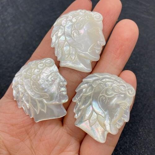 Wholesale Multicolor Human Shape Pendant Natural Shells for Jewelry Making DIY Handmade Accessories Beaded Decoration Fashion