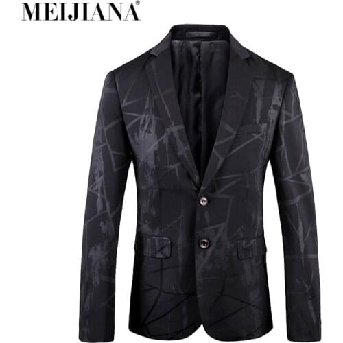 Jackets Men Casual Blazer For Outwears High Party MEIJIANA Suits Plus Fit Autumn Slim Size Men 5XL Fashion Spring Male Quality
