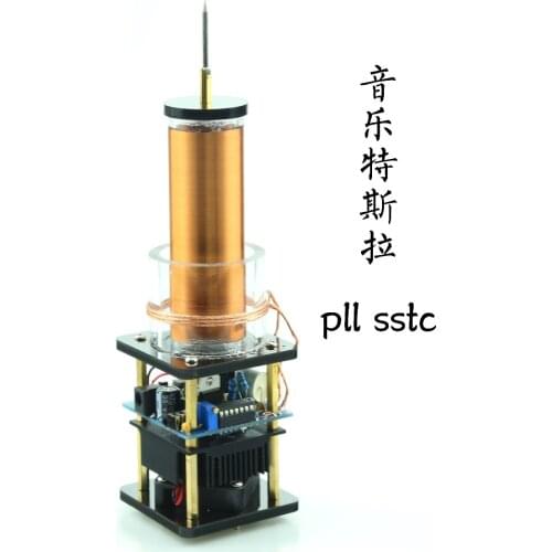 Music Tesla Coil Arc PLL SSTC Plasma Loudspeaker Wireless Transmission