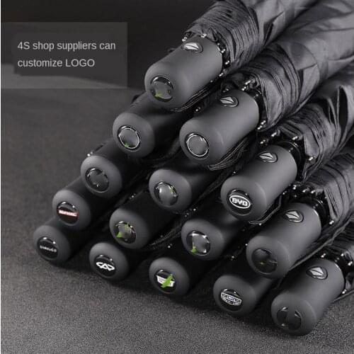 Fully automatic three-fold umbrellas are suitable for customized umbrellas business gift advertising umbrellas