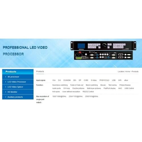 Sell VDWALL LED processor,this link only for adding extra ship cost
