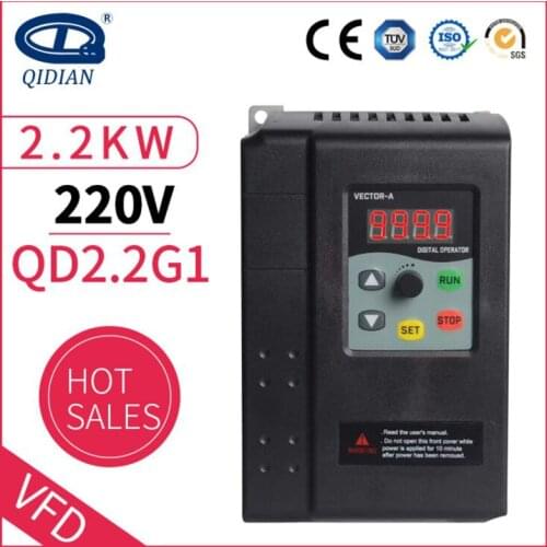 QD350 2.2kw power 3 phase 220v output frequency inverter converter ac motor drive VSD VFD Inverter