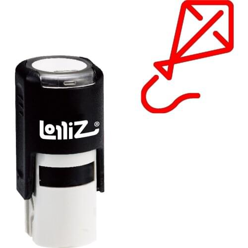 LolliZ Kite Self-Inking Rubber Stamp - Modern Symbol Series